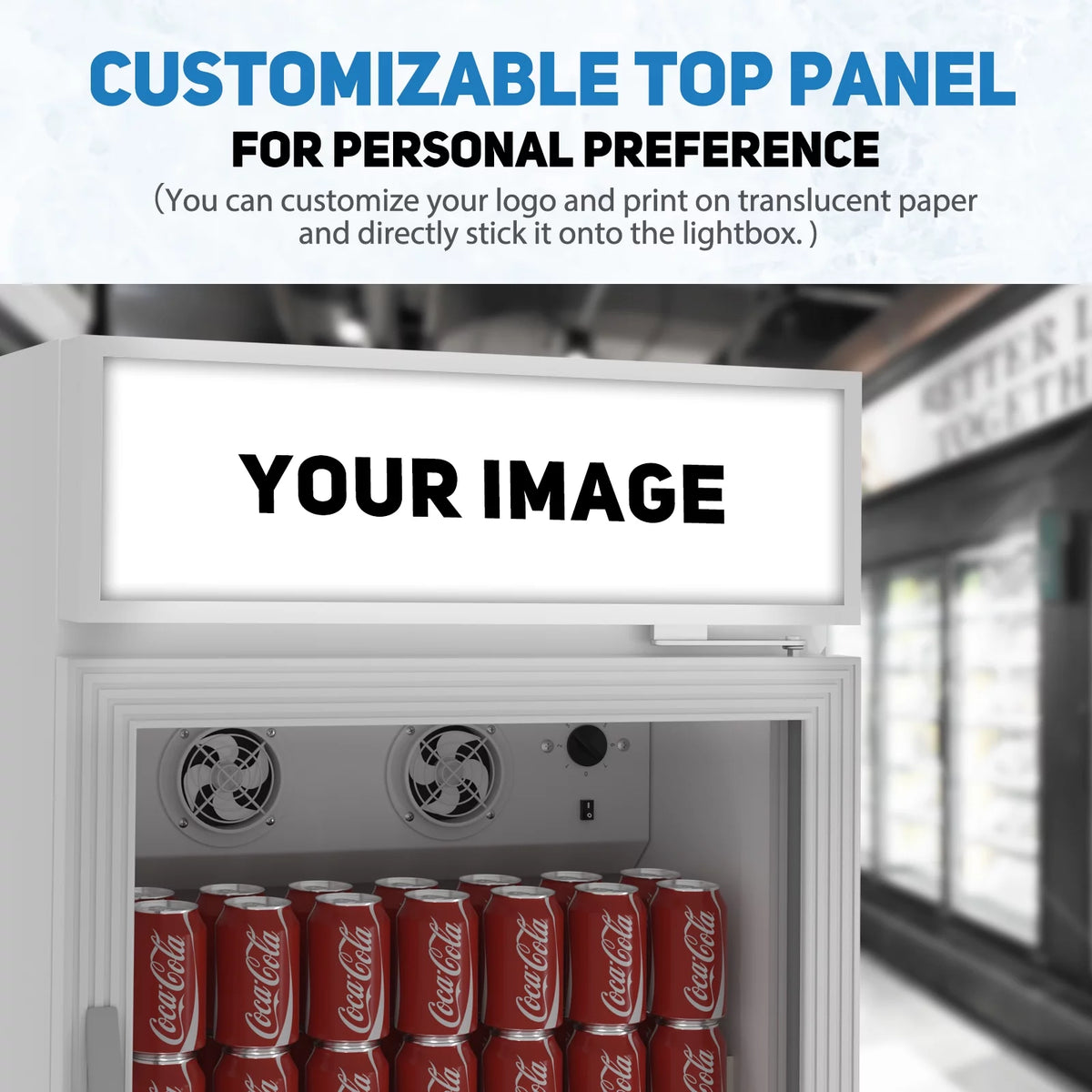 11 Cu.ft Glass Door Display Refrigerator B82891