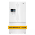 French Door Refrigerator in White E8817