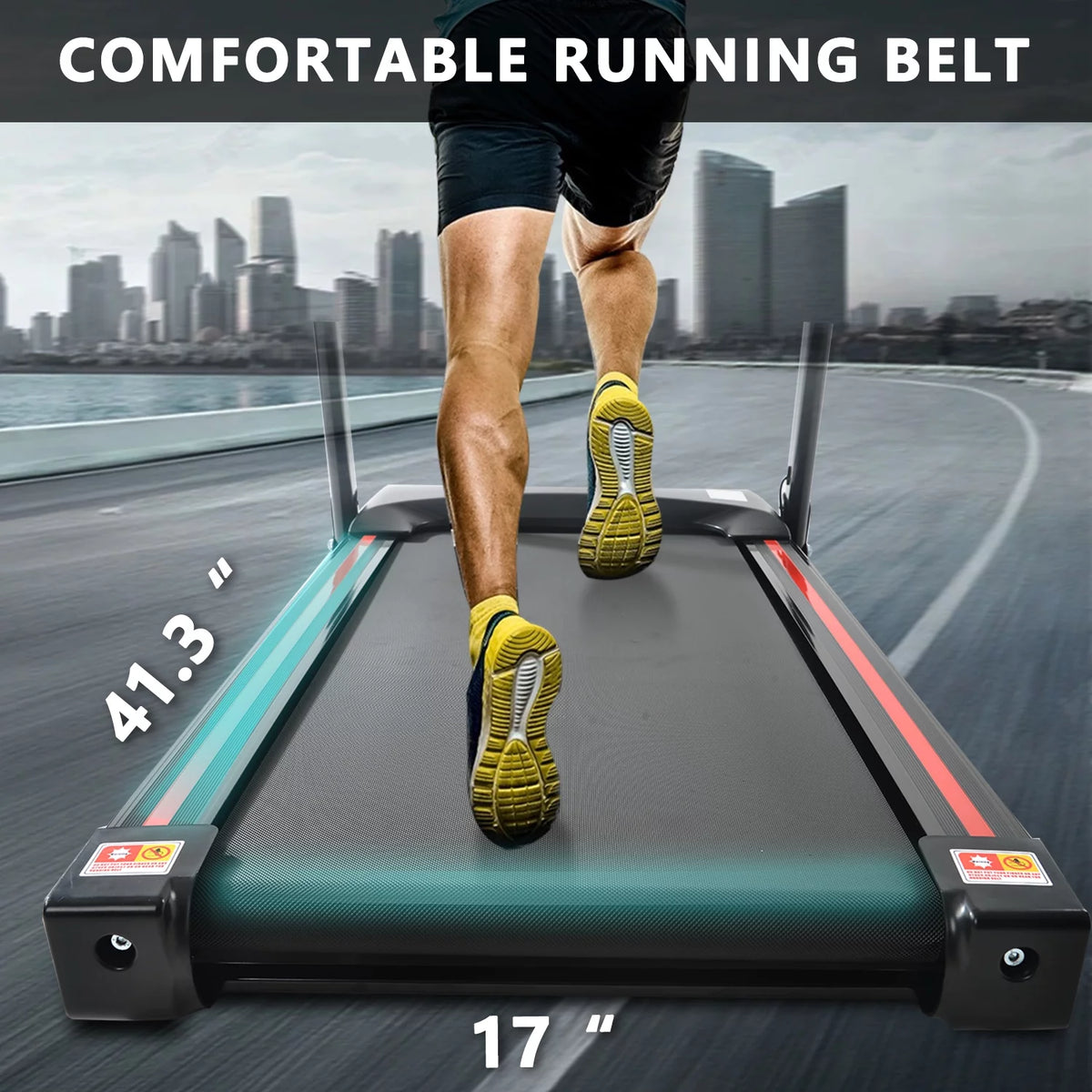 3.5HP Folding Incline Treadmill 330 LB Capacity T6842