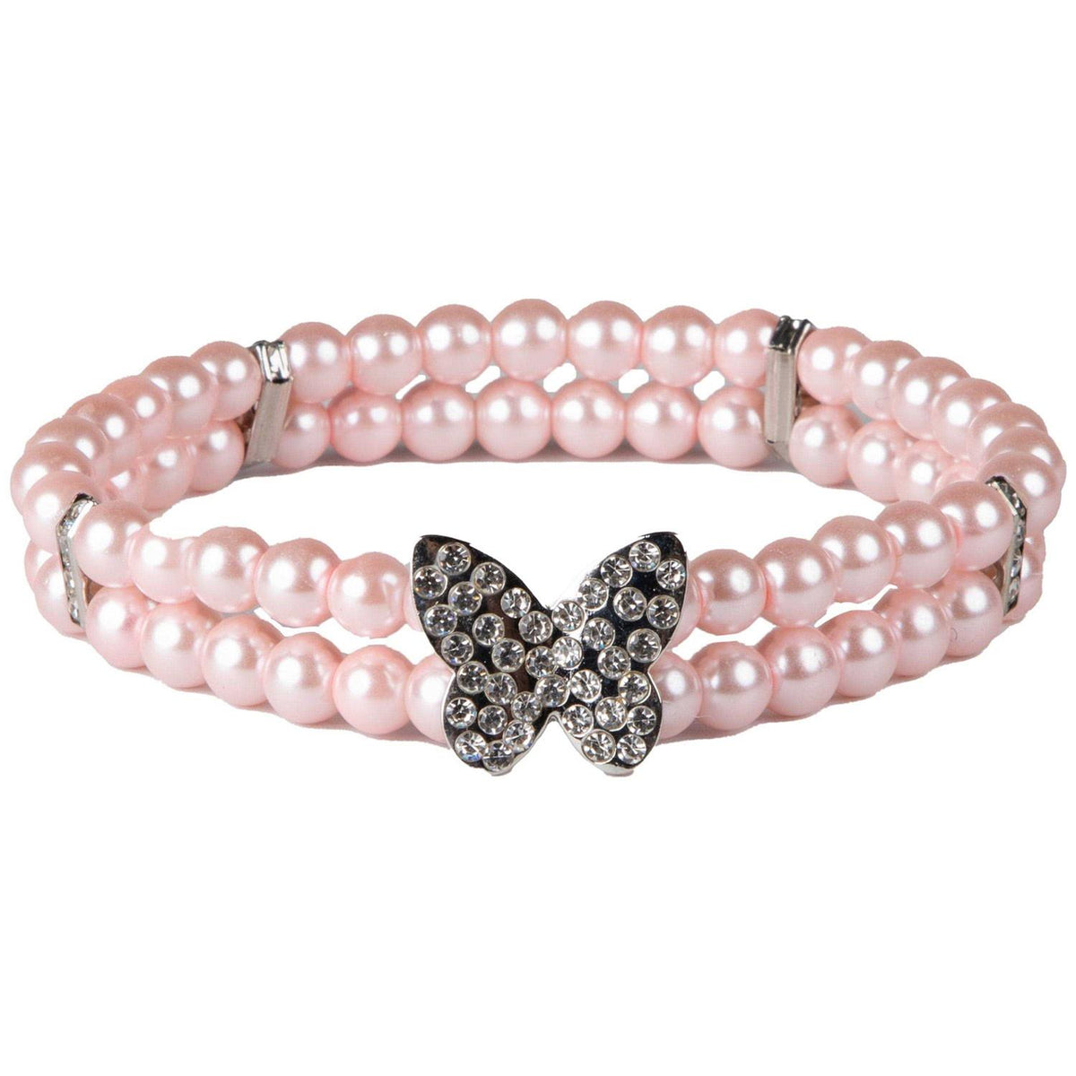 Pink Sparkling Butterfly Neck Piece J6336