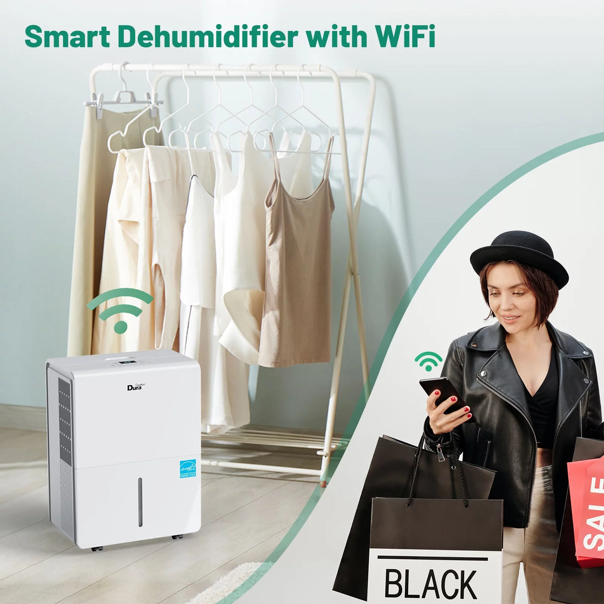 50 Pints Dehumidifier with Wi-Fi Z853027
