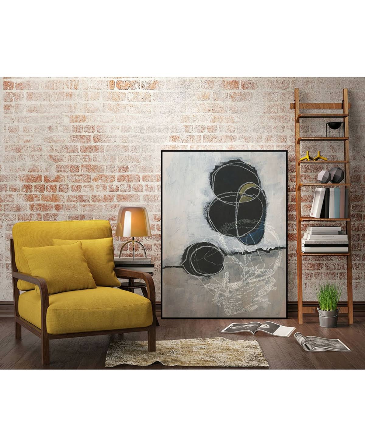 Framed Canvas Art Block V572