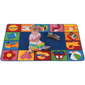 Toddler Blocks 4'x6' Rectangle Carpet U3135