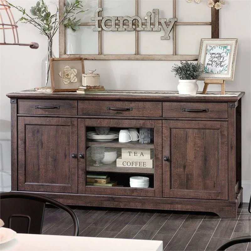Coffee Oak Credenza C88303