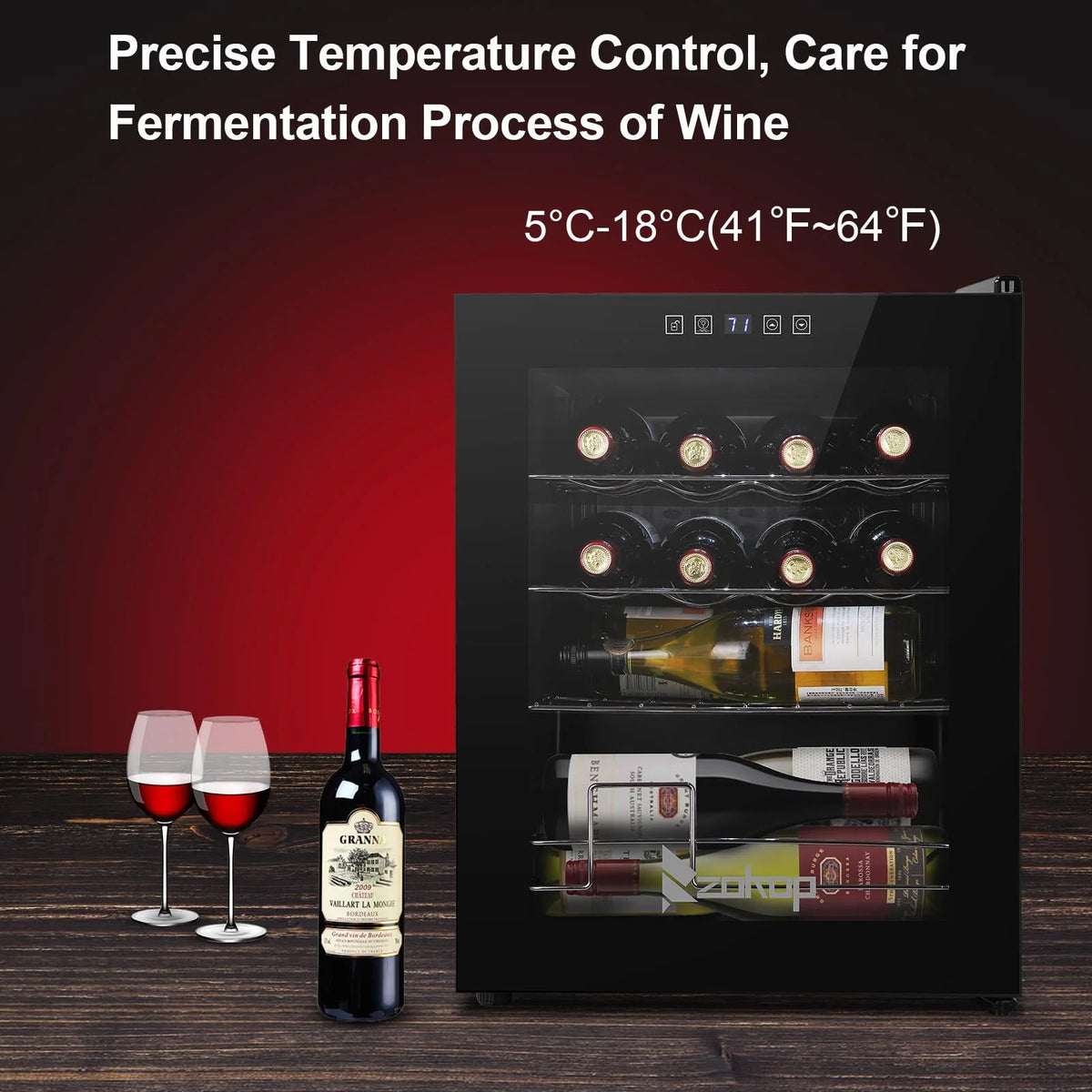 1.7cu.ft 16 Bottle Compressor Wine Cooler J178