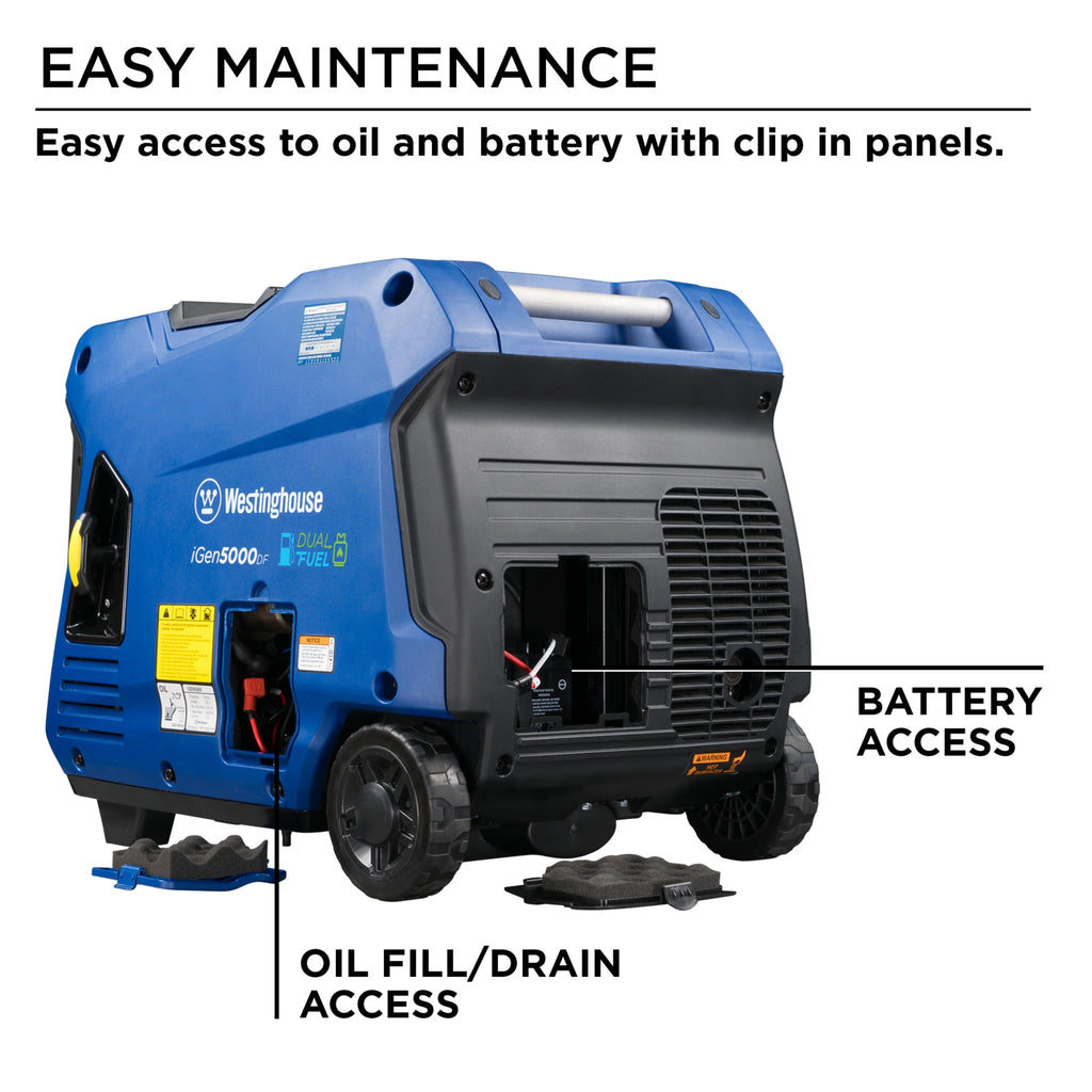 5000 Peak Watt Dual Fuel Portable Inverter Generator K5852