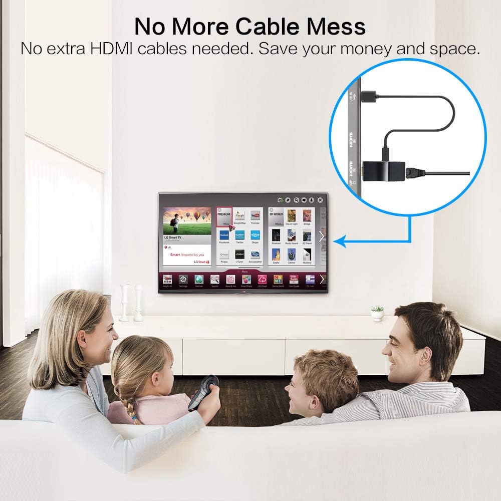 Mini 4K HDMI Extender Over Single CAT5e/CAT6 Cable with IR Remote N8997