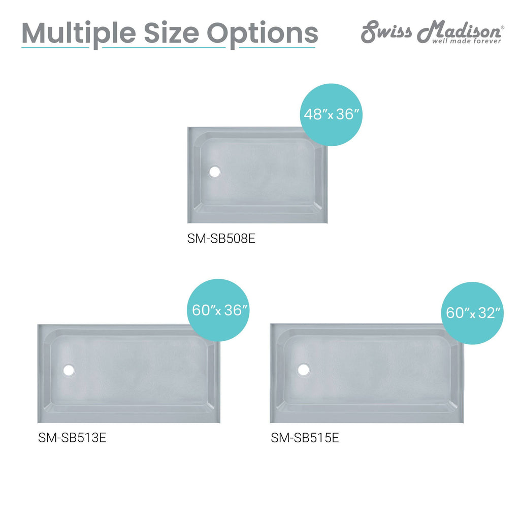 Gray Single Shower Base G717538