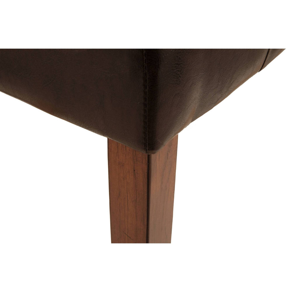 Medium Brown Upholstered Dining Bench N884