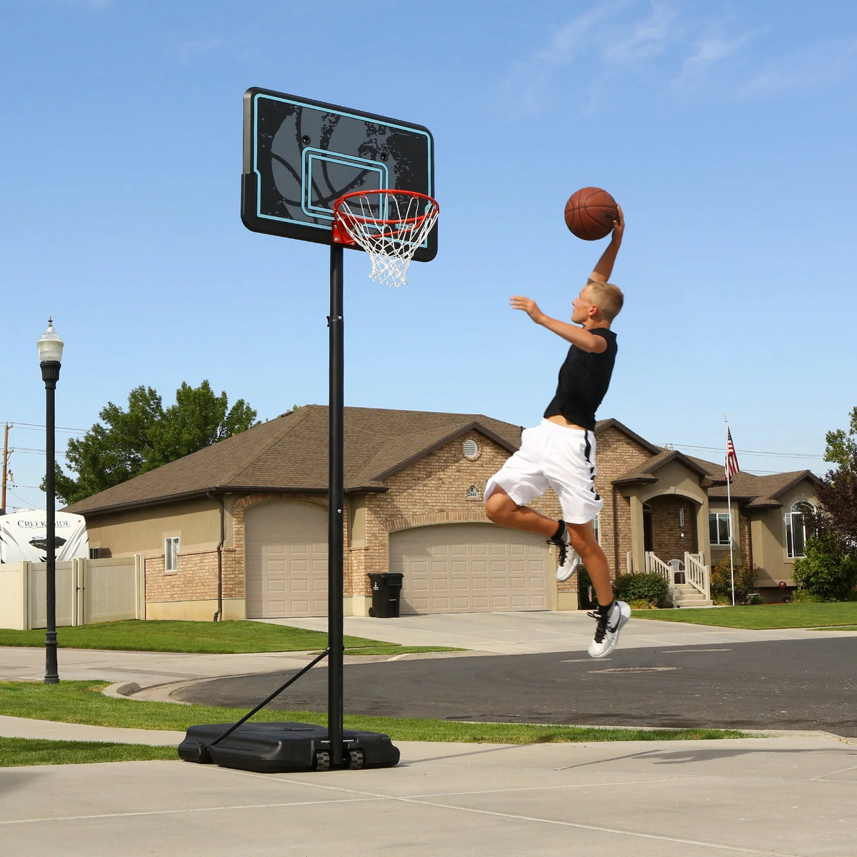 Adjustable Portable Basketball Hoop 44 inch D62035