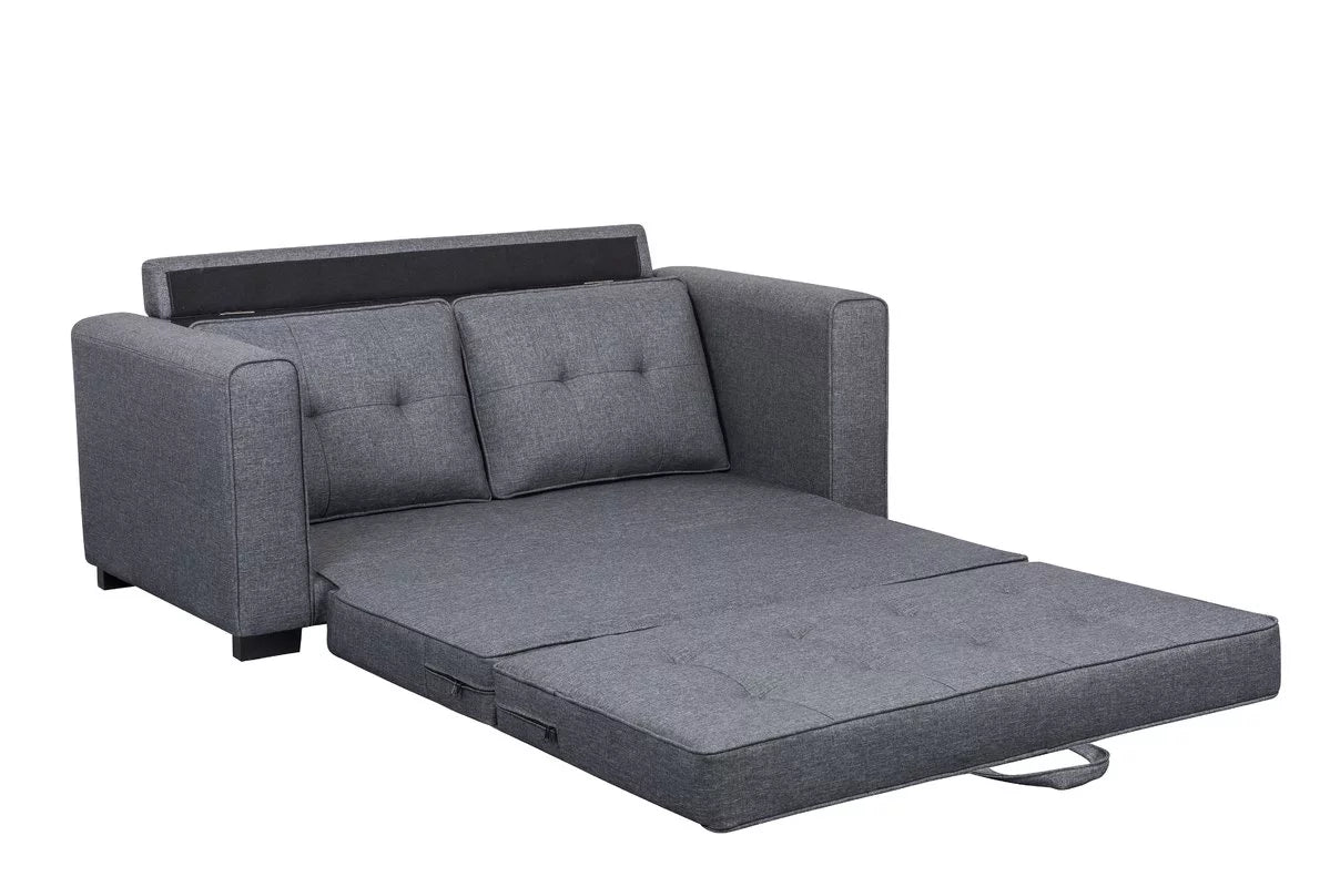 Convertible Sleeper Loveseat Dark Gray G618