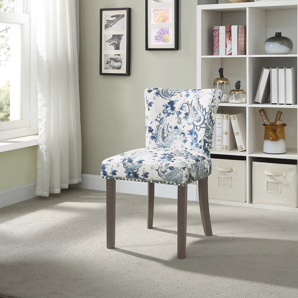 Paisley Blue Dining Chair H1165