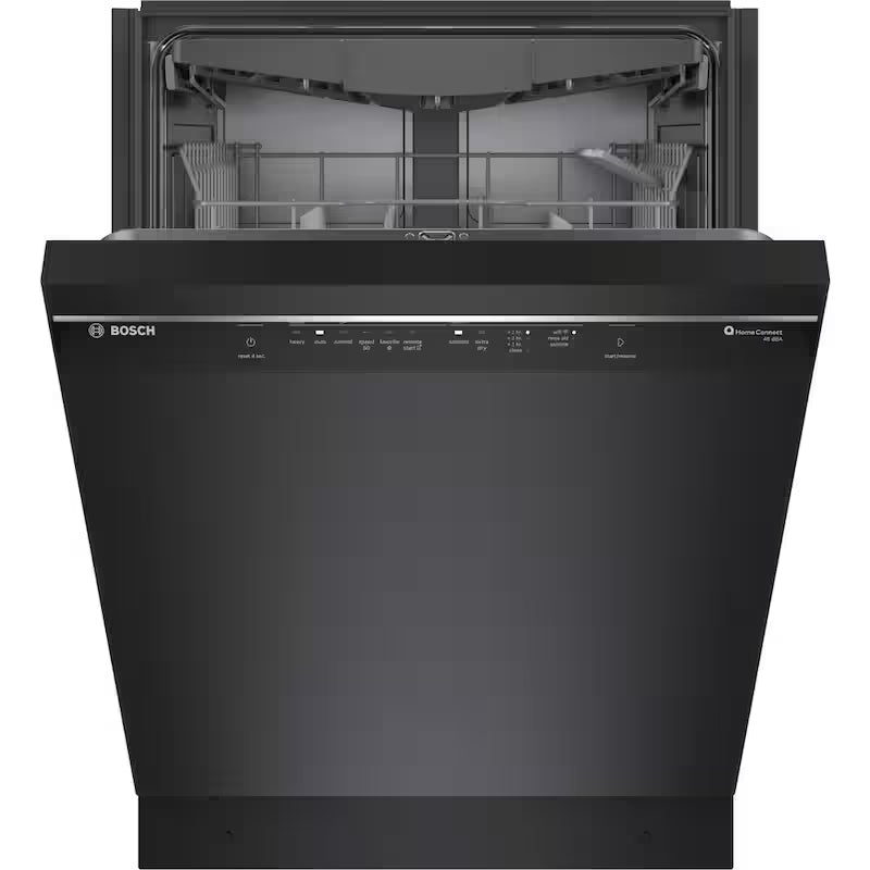Black Front Control Tall Tub Dishwasher with Stainless Steel Tub and 3rd Rack X8626