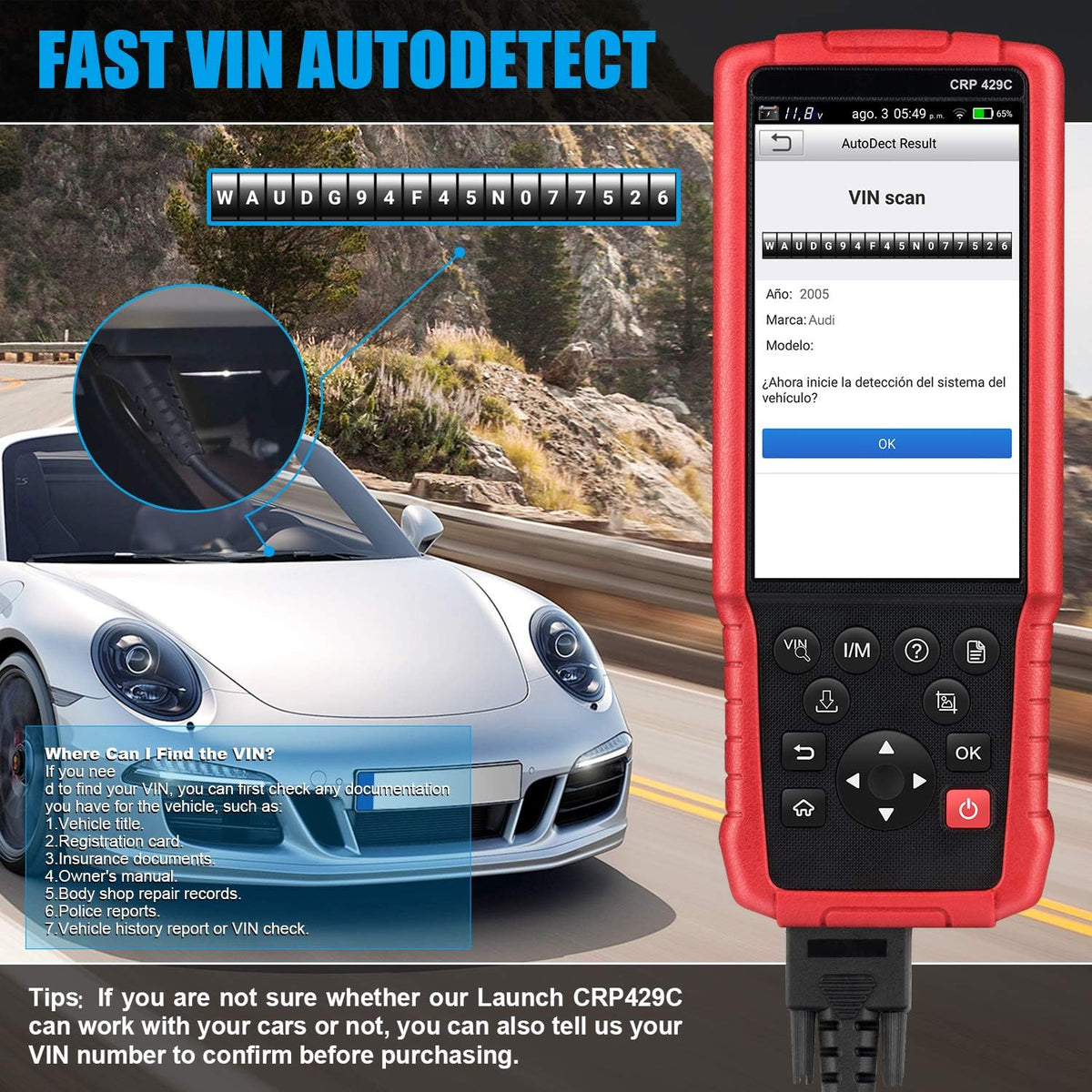 OBD2 Scanner Auto Diagnostic Tool Z311854