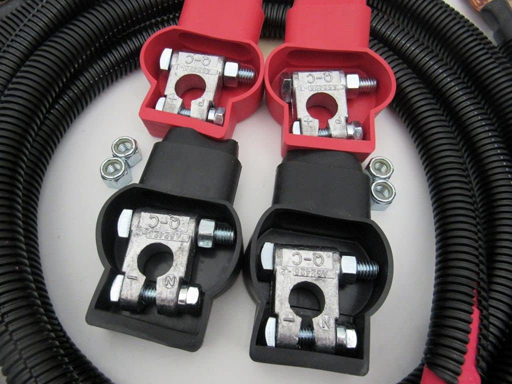 Custom Battery Cables Kit for Dodge Ram 2500/3500 2007-2009 6.7L Cummins A93909