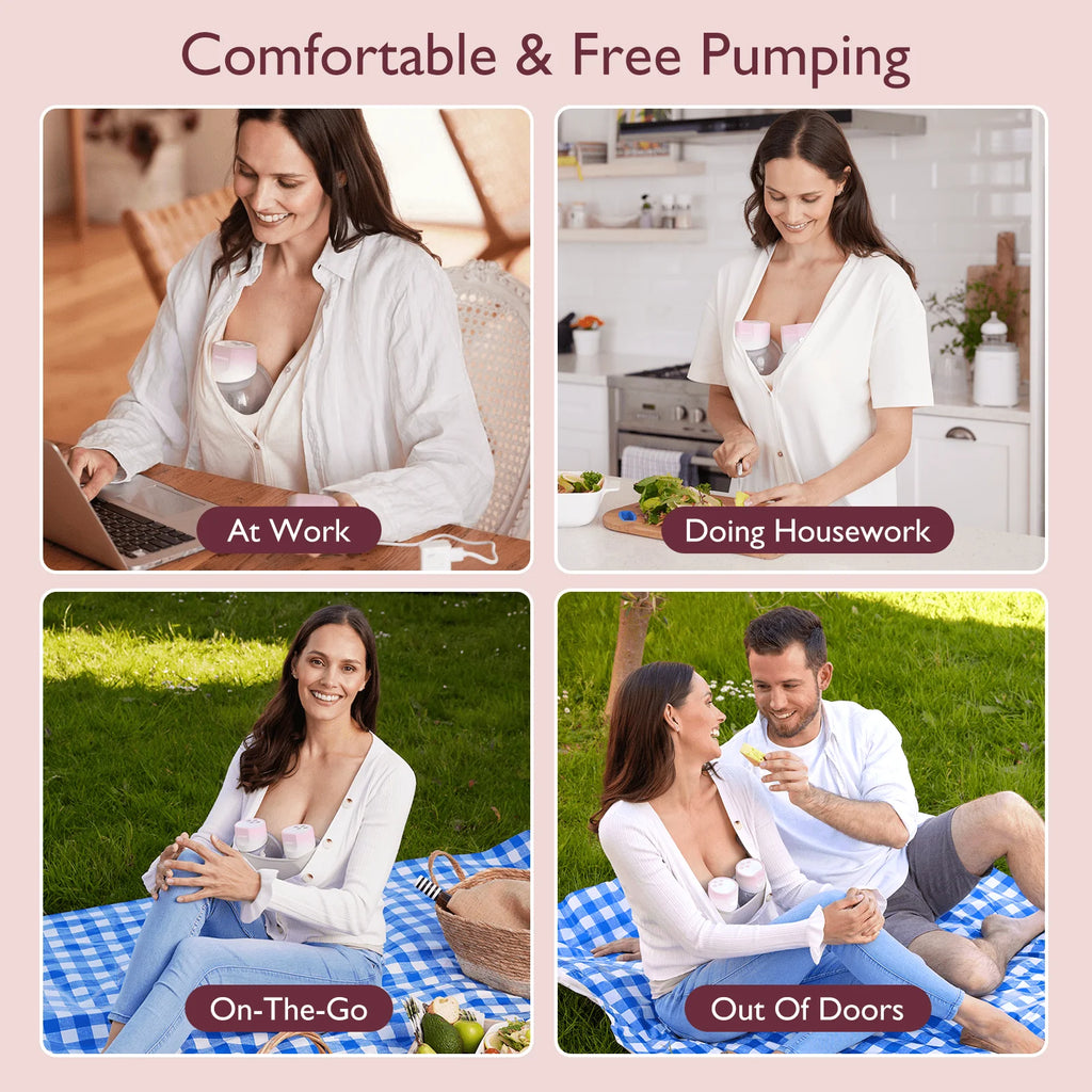 Hands Free Wearable Electric Breast Pump 24mm 2 Pack I7727