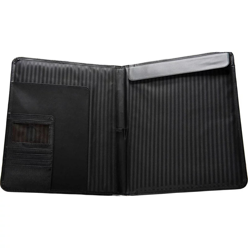 Black Leatherette Padfolio with Writing Pad G99711