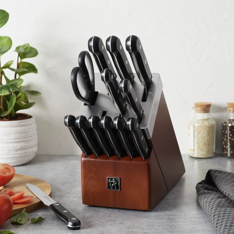 14 Pc Knife Set with Self-Sharpening Block F761