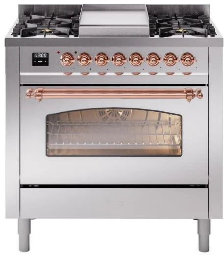 36 Dual Fuel Propane Gas Range Stainless Steel T33077
