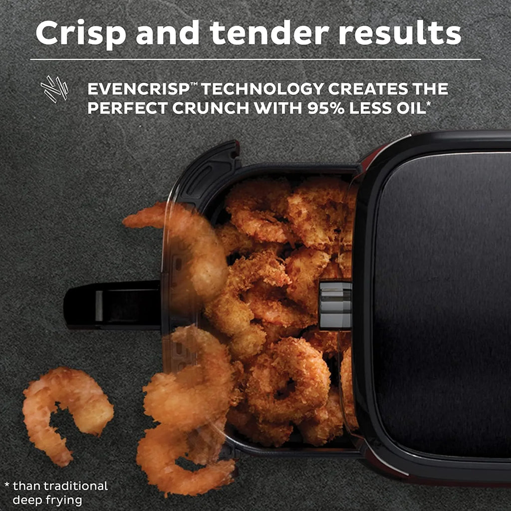 6-Quart Black Air Fryer Oven H85146