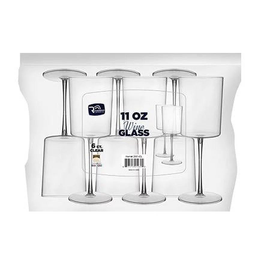 Disposable Plastic 11 oz Wine Glass C234
