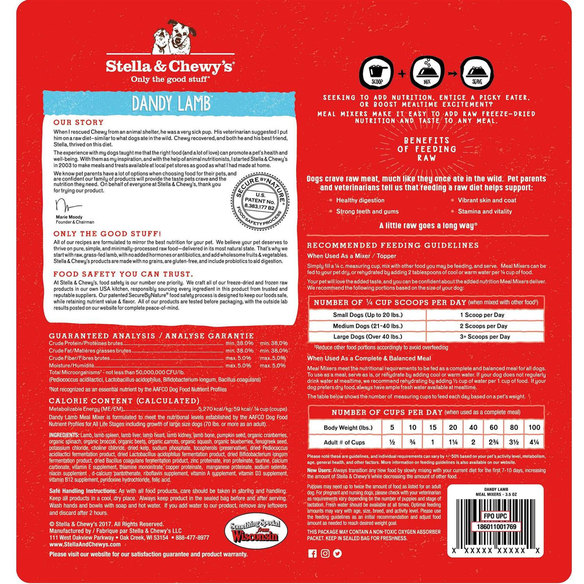 Freeze Dried Lamb Dog Food C100896