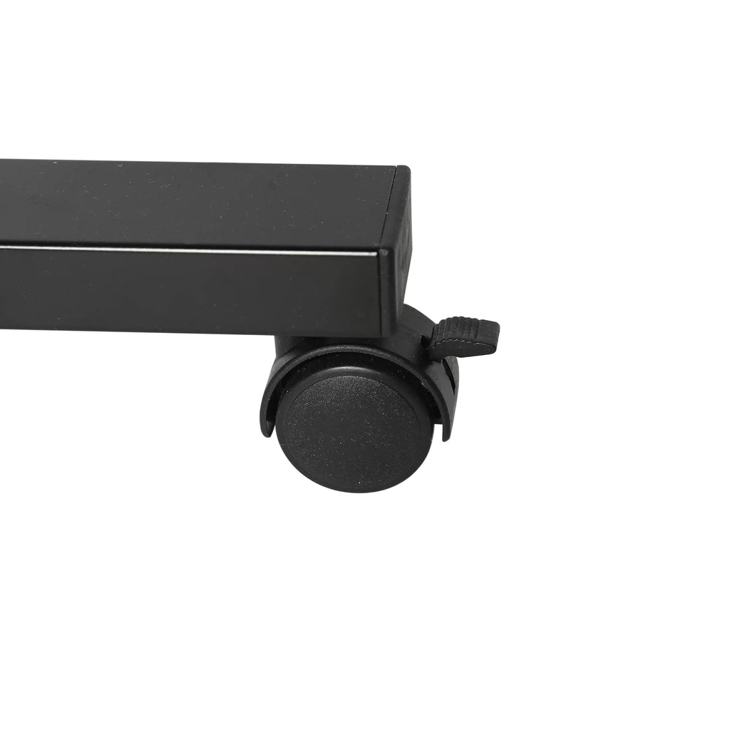 Black Height Adjustable Mobile Laptop Cart Desk with Wheels C452