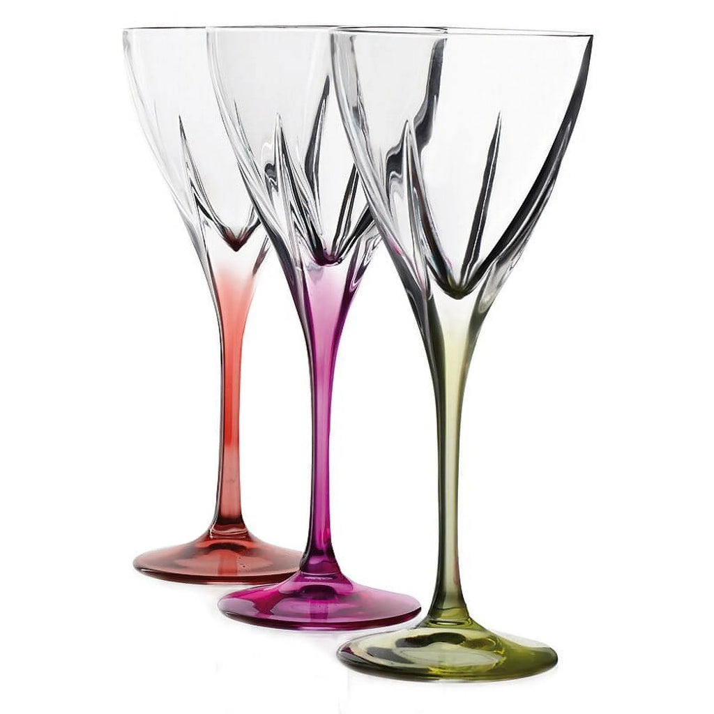 Multicolor Water Goblets Set of 6 S634