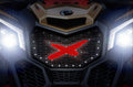 Steel LED Grille Satin Black + Red S197