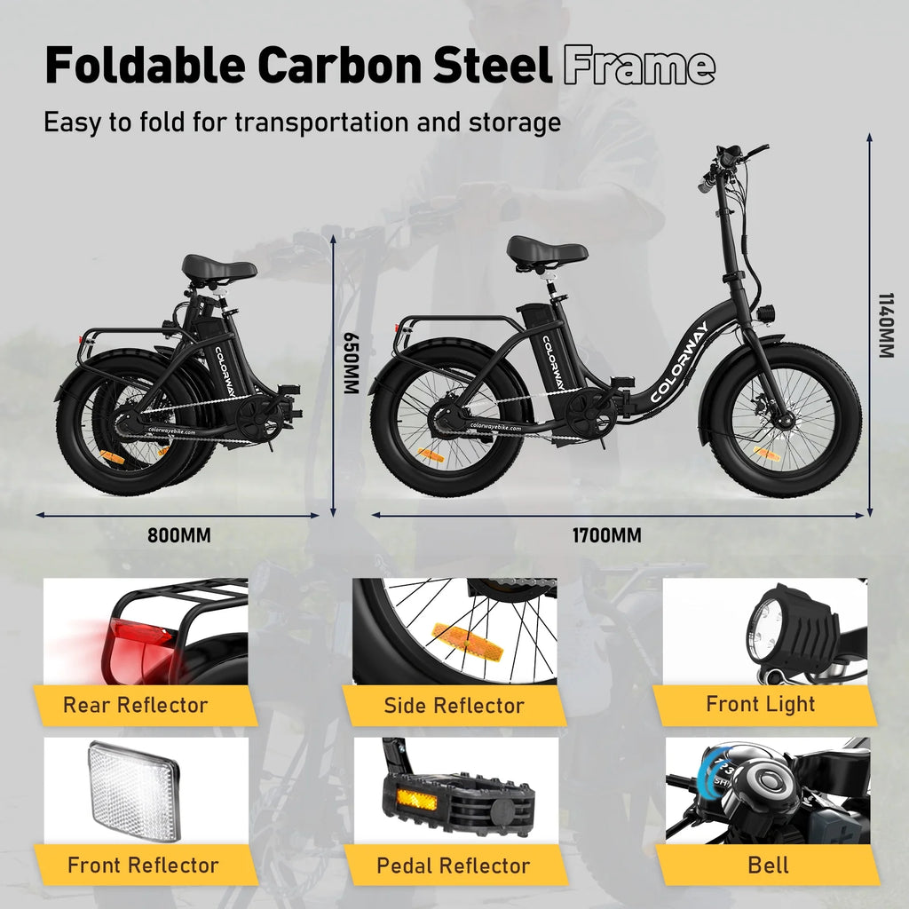20x3.0 Fat Tire Electric Bicycles 12Ah 36V 500W N796637
