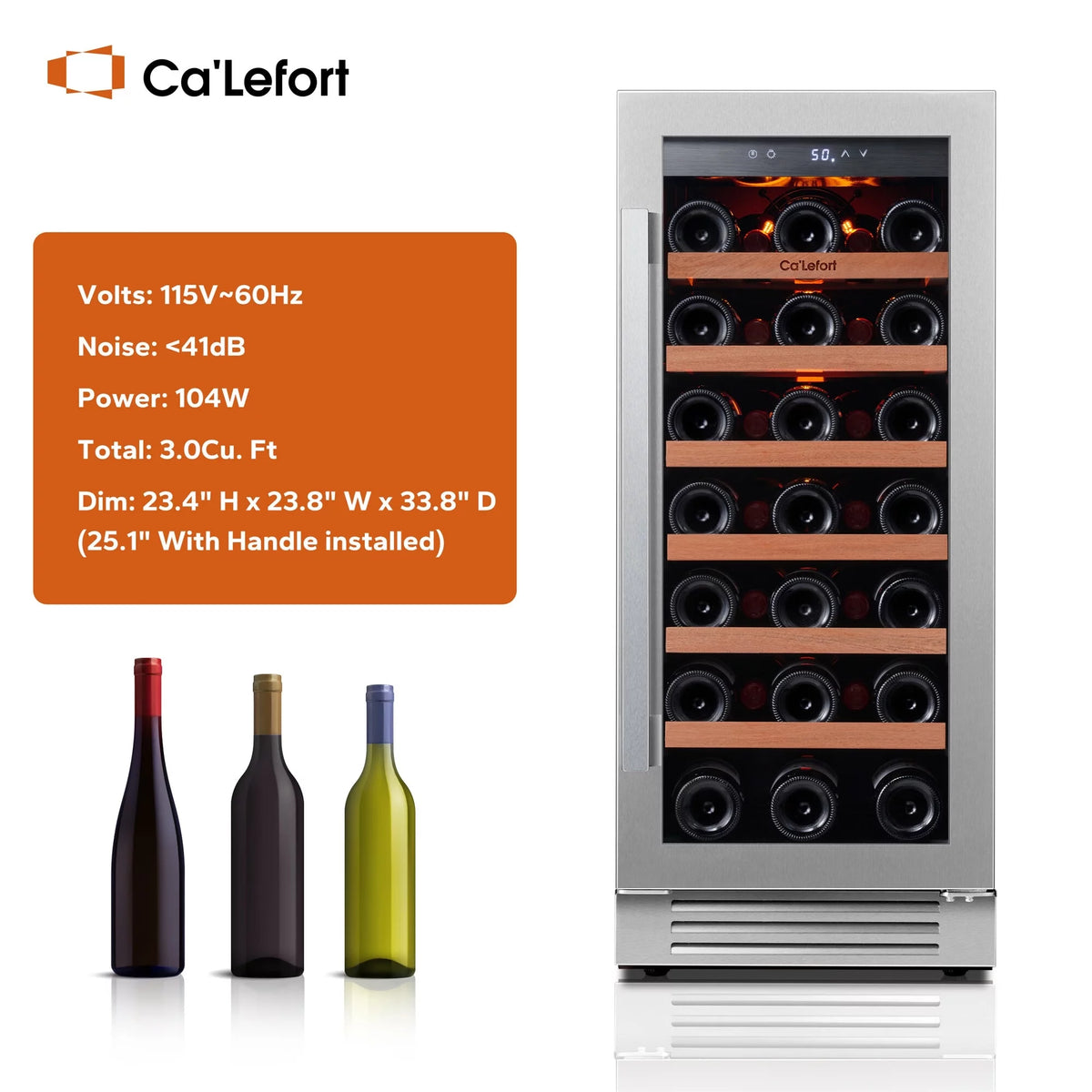 15 inch 33 Bottle Wine Cooler H7747