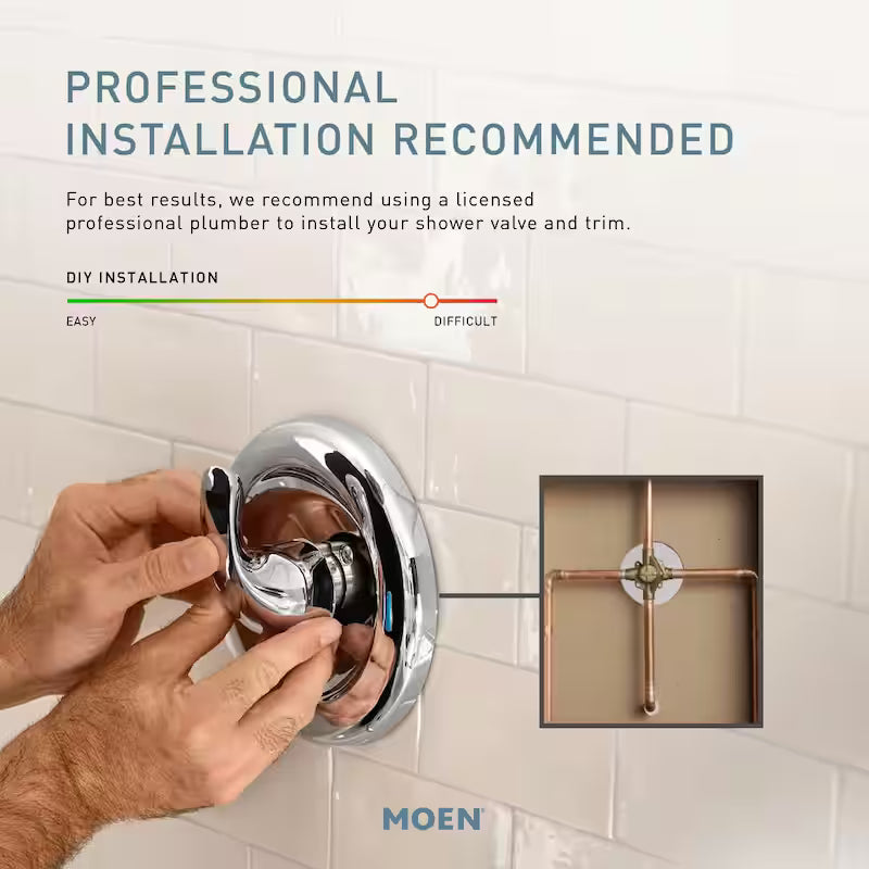 Single Handle 6-Spray Tub Shower Faucet with Rainshower Brushed Nickel C77346