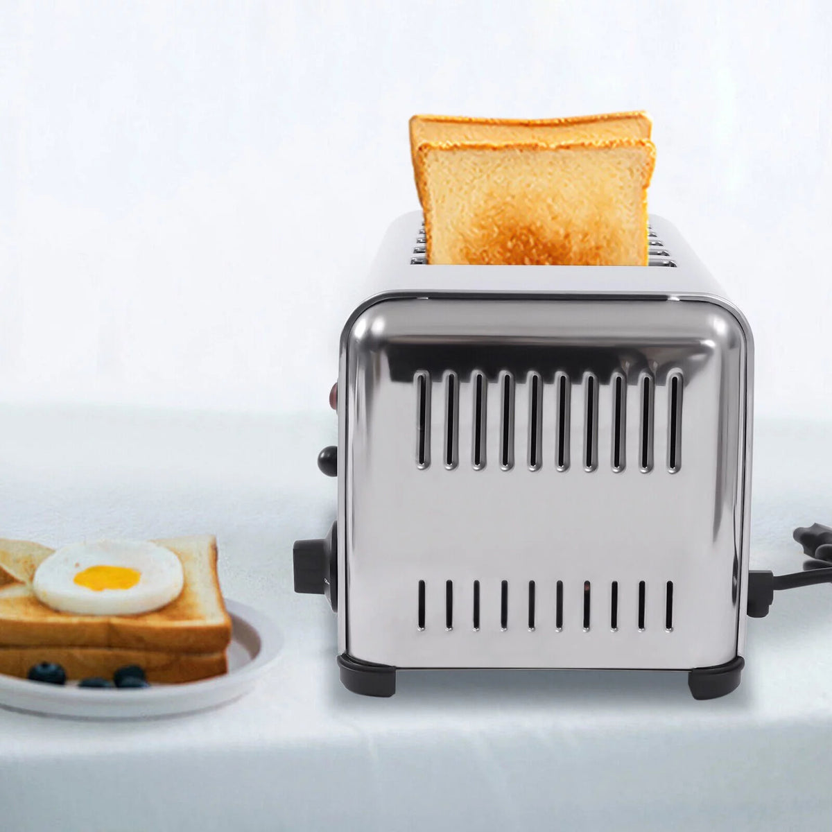 6 Slices Timing Electric Pop-Up Stainless Steel Toaster F117
