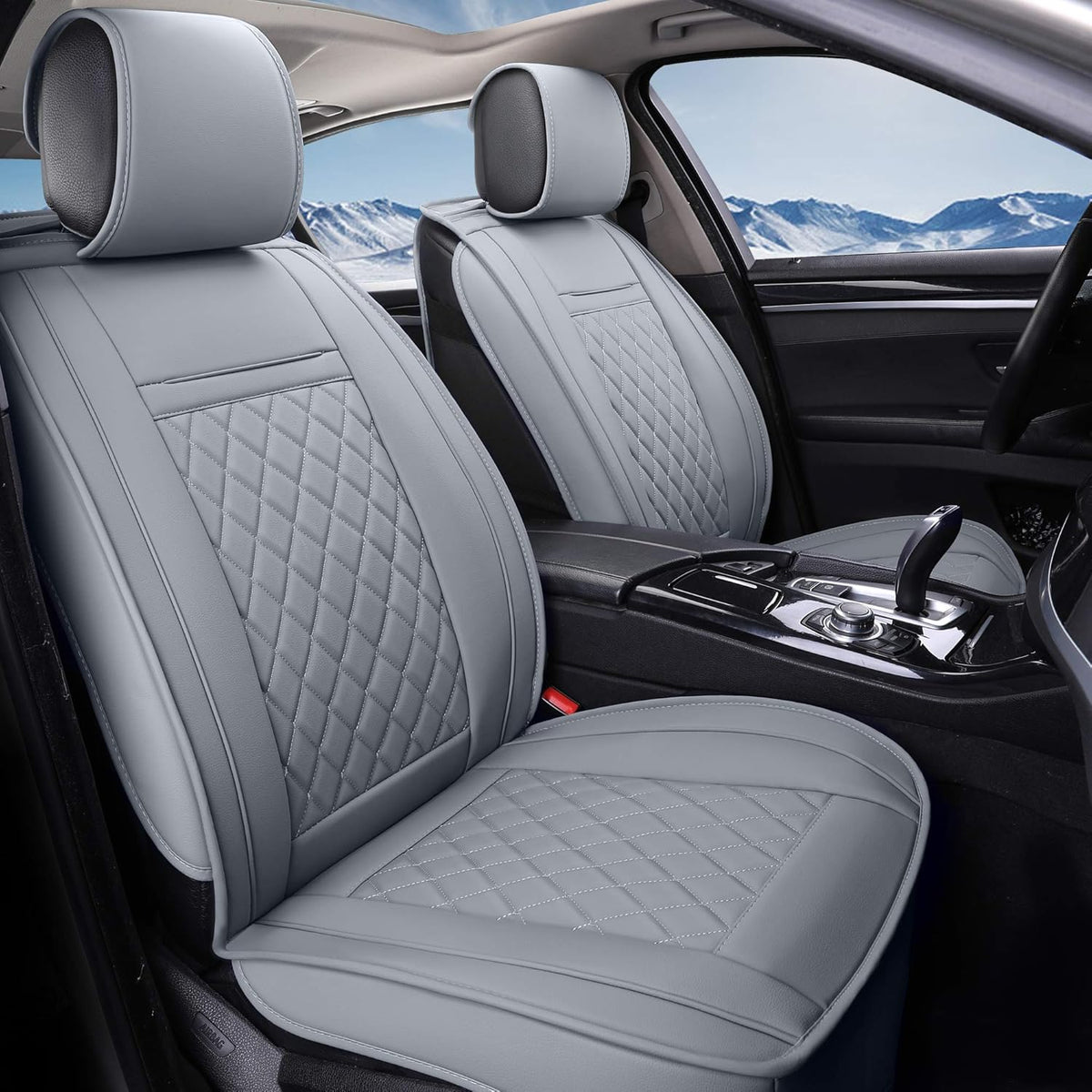 Synthetic Leather Car Seat Cushions Full Set N624