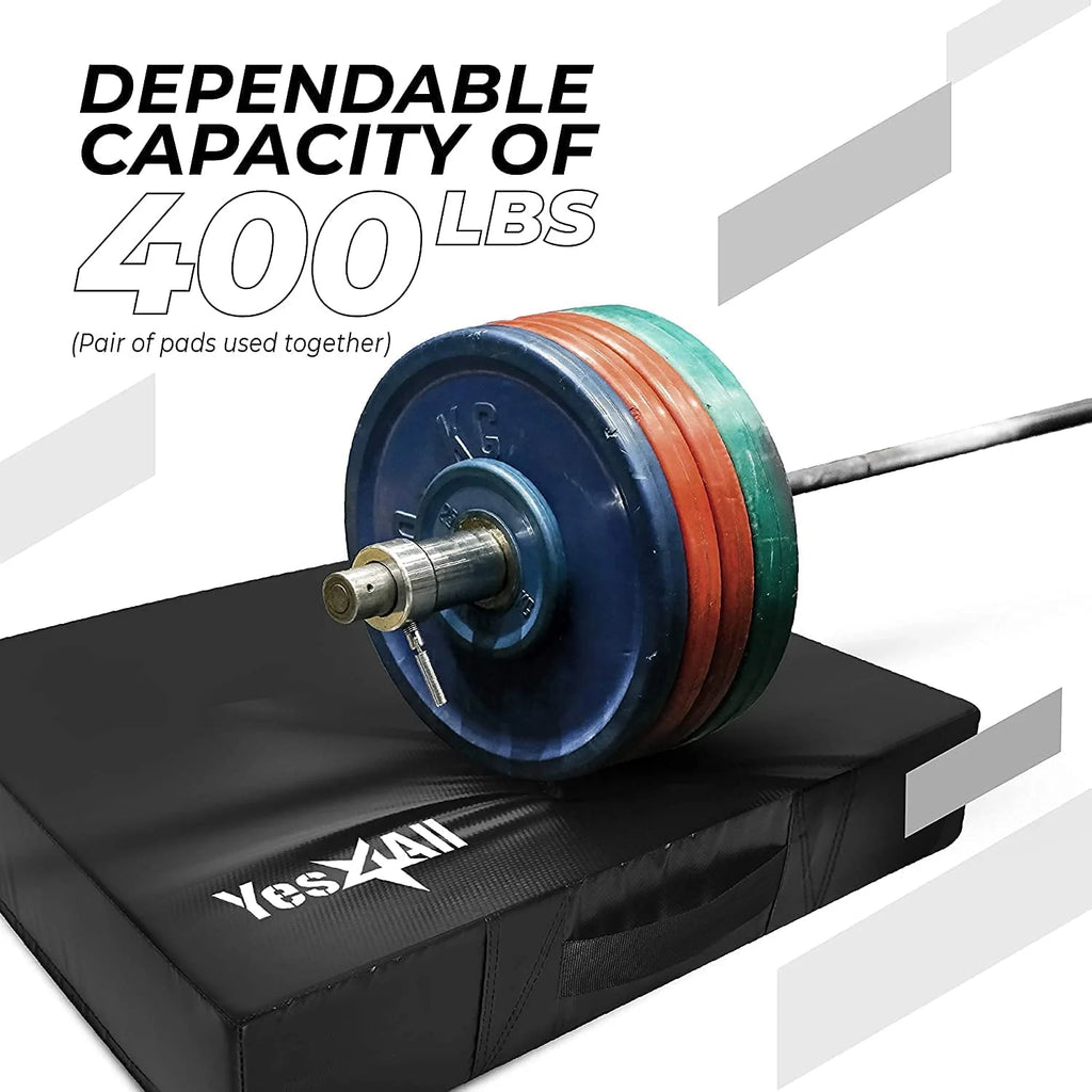 Black Weightlifting Drop Pads Pair P78665