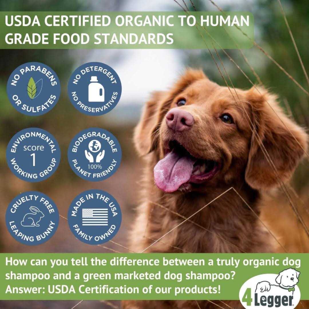 Certified Organic Hypoallergenic Dog Shampoo with Aloe and Lemongrass D740918