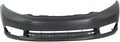 Front Primed Bumper Cover with Fog Light Holes D12903