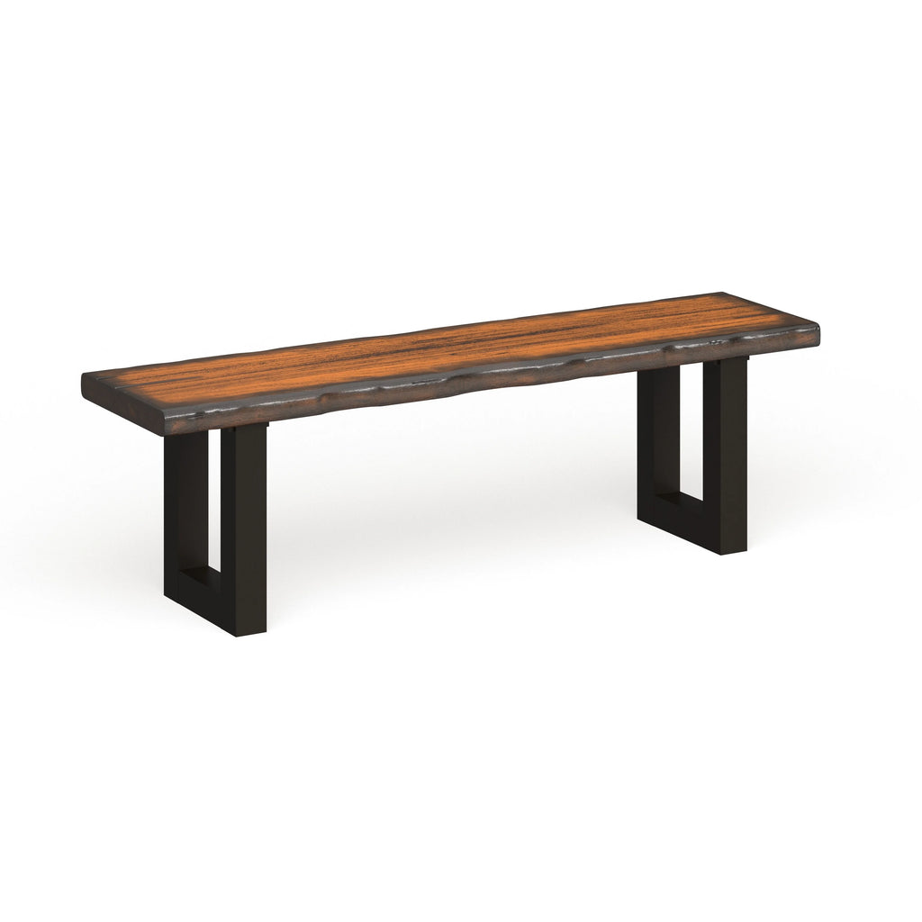 Rustic Oak Solid Wood Dining Bench Z977188