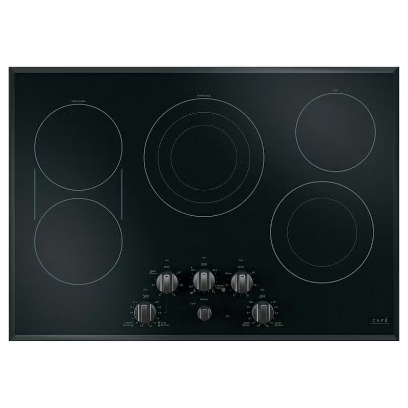 Brushed Black Electric Cooktop Knob Kit W32641