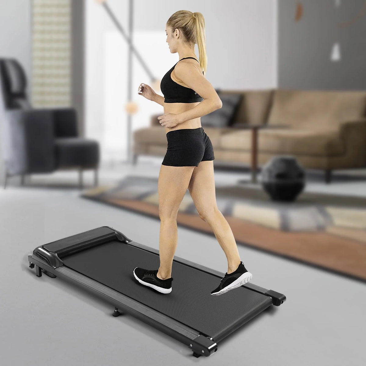 2.25HP LED Treadmill Black C358