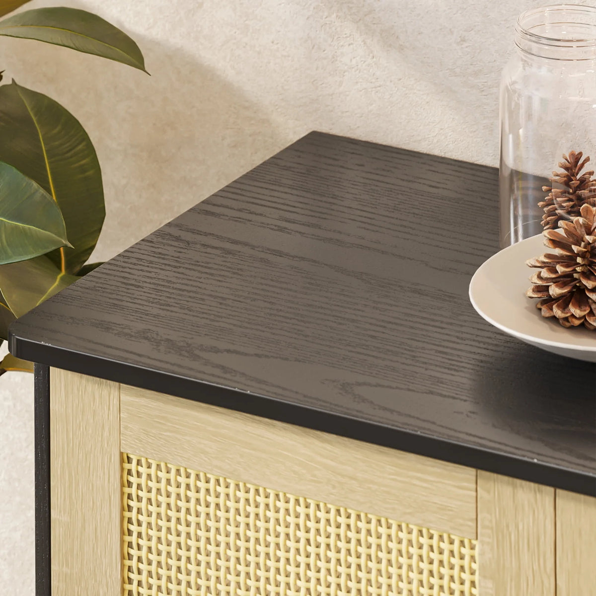 Rattan Buffet Storage Cabinet C8529