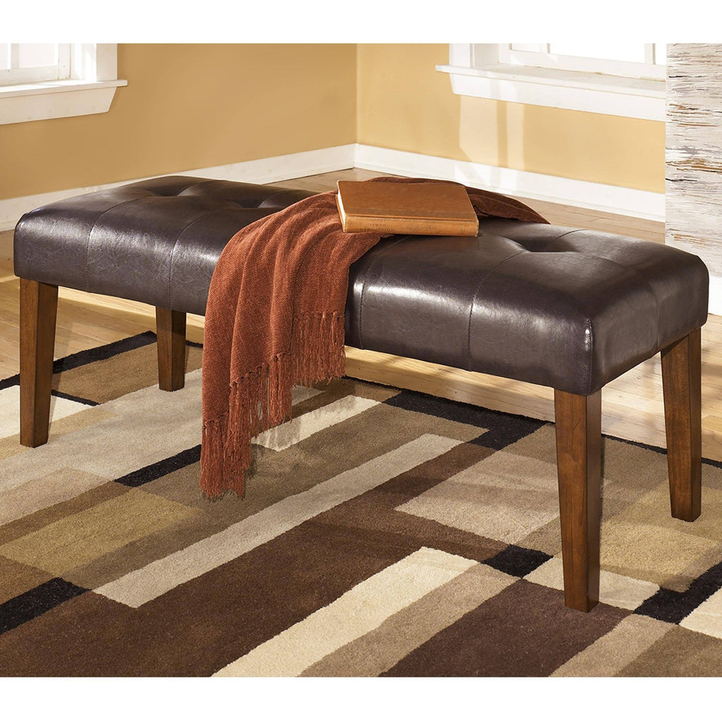 Medium Brown Upholstered Dining Bench N884