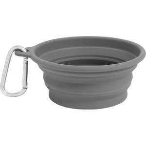 Collapsible Silicone Water Travel Bowl with Clip V97848