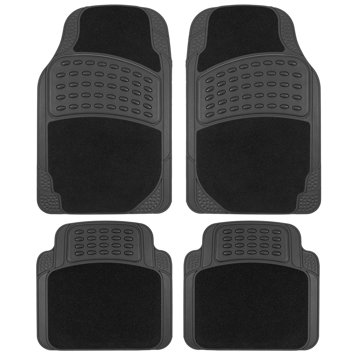 Universal Rubber & Carpet Floor Mats Set O4553