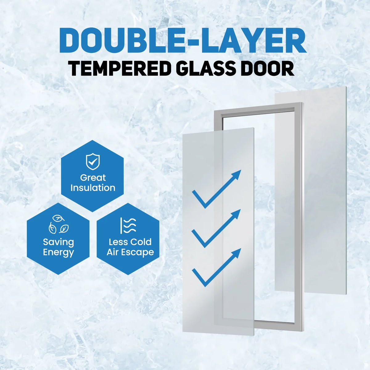 11 Cu.ft Glass Door Display Refrigerator B82891