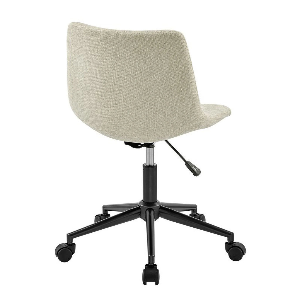 Cream Fabric Swivel Office Chair Z25916