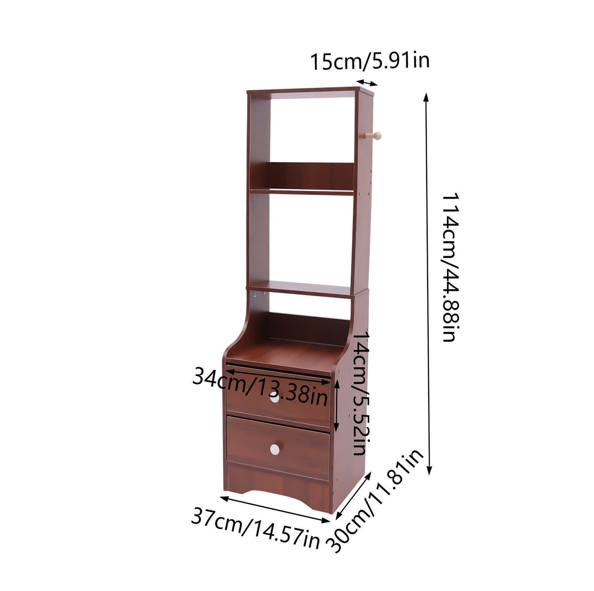 Tall Nightstand with 2 Drawers R70240