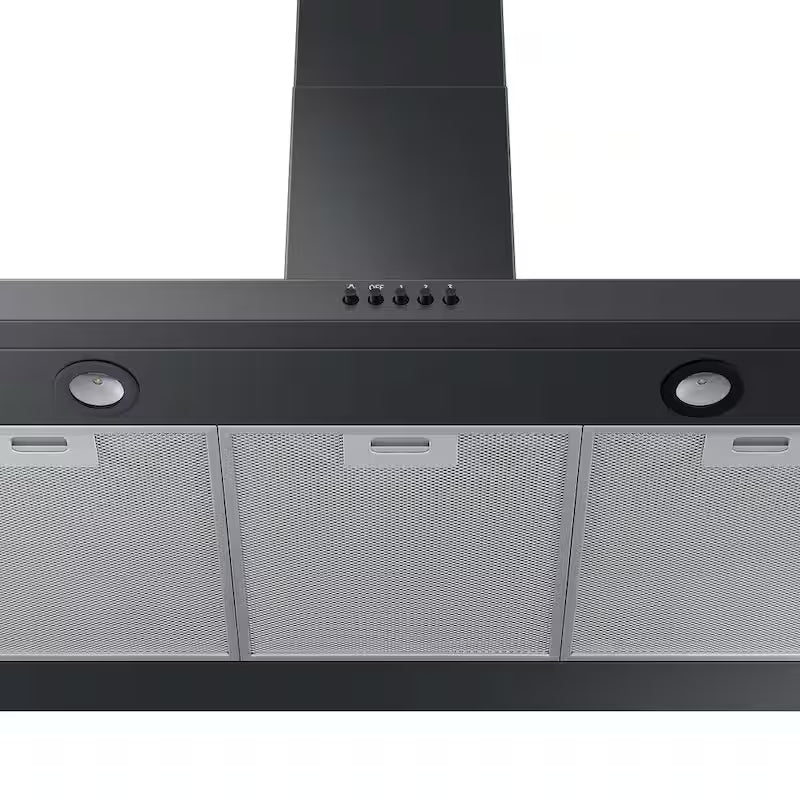 36 in. Wall Mount Range Hood Black Stainless J1791