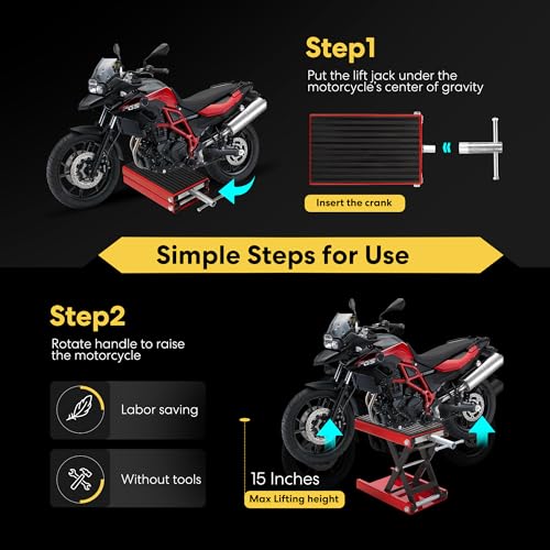 1200LBS Steel Motorcycle Lift Scissor Jack B938