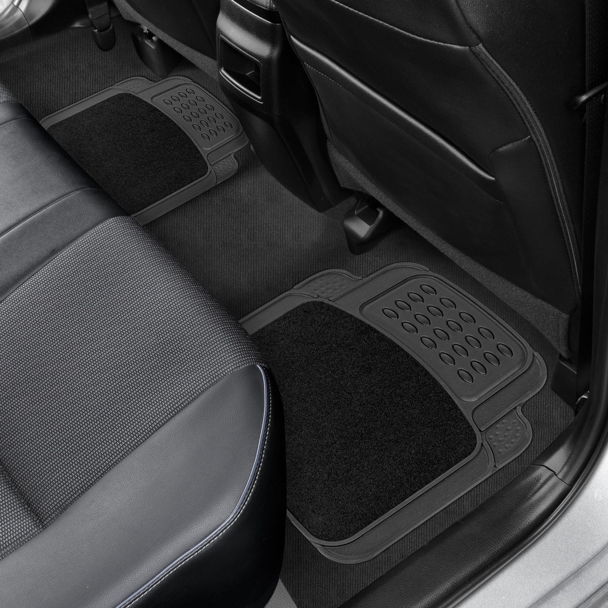 Universal Rubber & Carpet Floor Mats Set O4553